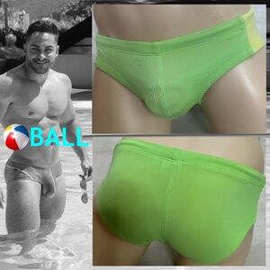 Ball Wonderjock Low Rise Swimsuit Small 27-33" waist Gently worn Nylon/spandex